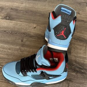 Nike Kids Blue Cactus Jack Air Jordan 4 Retro